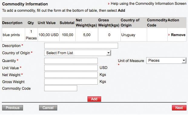 Select an invoice type from the dropdown menu and enter the mandatory information.