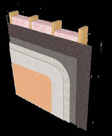 Open Wood Frame Application Insulation Self-furring lath 1 layer as required by local building code (Bld.