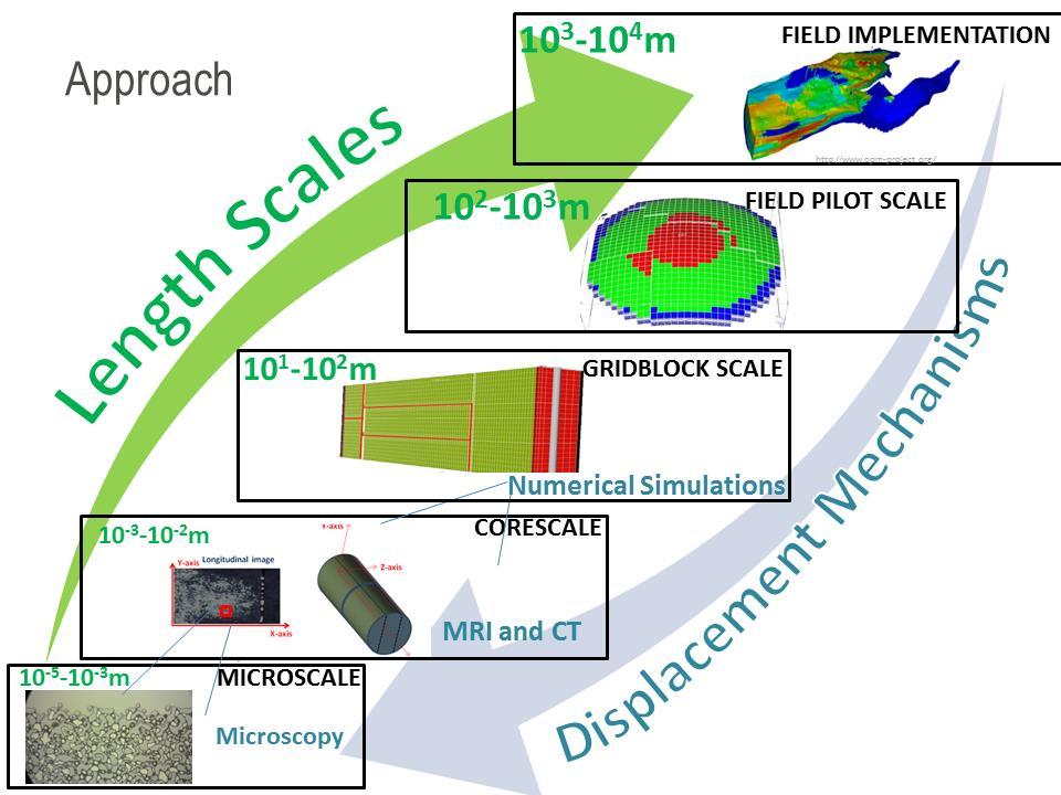 Department of Physics and Technology Present study part of an ongoing multi-scale approach for mobility control in heterogeneous and fractured reservoirs during CO 2 EOR CO 2 injection for EOR