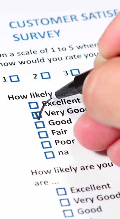 Customer Satisfaction Survey Collecting evidence of customer satisfaction is vital for PR, to boost staff morale and in some cases, to rethink or adjust a service.