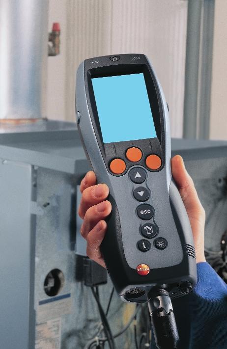 12 Pro flue gas analyser for customer service and service technicians testo 330-2 The analyser is a reliable companion, regardless of whether it is for breakdowns or emergencies, when monitoring