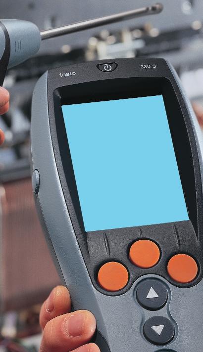 13 Professional flue gas analyser for heating technicians and inspectors testo 330-3 The analyser offers the heating technician everything he requires to competently carry out his inspections: the