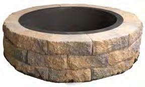 Unit weight 22 lbs COLOR OPTIONS 1 Granite Blend 2 Earth Blend 3 Riverbed Height Length Depth 4" (76 mm) 12" (152 mm) 8" (229 mm) Outside diameter 46" Inside
