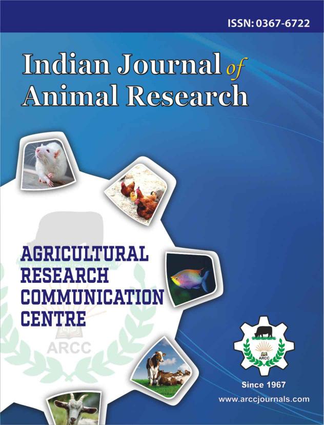 2 de 5 10/30/2015 2:29 PM Indian Journal Of Animal Research DOI:10.5958/0976-0555.2015.00125.
