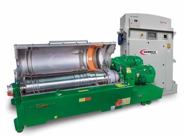 DE-7200 VFD FEATURES & BENEFITS DE-7200 SPECIFICATIONS Bowl High volumetric flow rates provide processing capacity for the most demanding applications Driven by a 150 HP motor, the bowl attains 2750