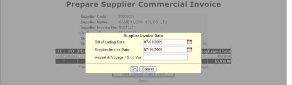 efulfill Shipment Confirmation/Supplier Commercial Invoice Sample II - For Domestic order issue: 例二 : 內部 ( 百得集團內部客戶 ) 訂單 Bill of Lading Date 裝船日期 Double check on-board date 檢查裝船日期 GSMA Suppliers Only