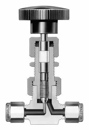 2 Needle and Metering Valves Features Low- Valves (S, M, and L Series) Straight-pattern flow coefficients (C v ) from 0.004 to 0.