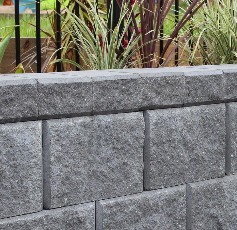 RETAINING WALLS & PAVERS / NEW SOUTH WALES HASTINGS rich, natural colours In hues of Charcoal, Alpine, Sepia and Beach, Hastings is available in a colour to suit your next landscaping project.