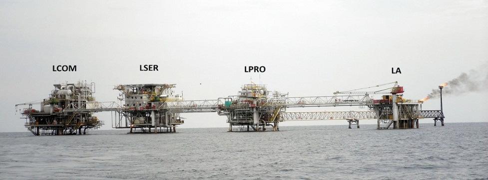 Lima Flow Station Data Lima Flow-station built in 1973 Lima F/S consists of L-Compression; L-Process, L-Service, LA, Bridges, and Flare Bridged Four legged type platforms at water depth of currently