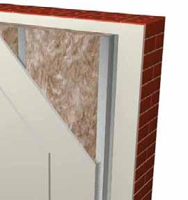 6.5.1 Design details: Separating walls Separating walls Existing masonry into separating wall Advantages Sw05 3 The independent steel studwork provides good acoustic isolation 3 50mm deep studs