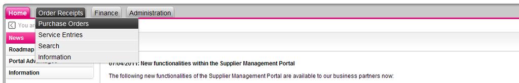 partially confirmed purchase order is sent to the client, the purchase order's status changes to "Partially Confirmed". Send: The purchase order is sent to the client by clicking this button.