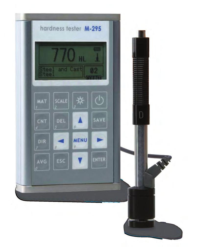 Portable Hardness Testers Portable Testers M295 The Portable M295 Hardness Tester offers the most affordable and accurate testing solution for on-site testing in a workshop or in field operations for