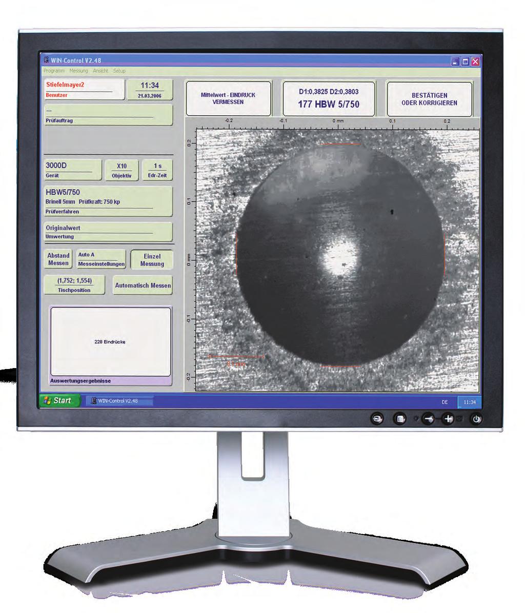 Automation Software for Hardness Testers WIN-Control Automation Software Specifically developed for hardness testing equipment, this automation software