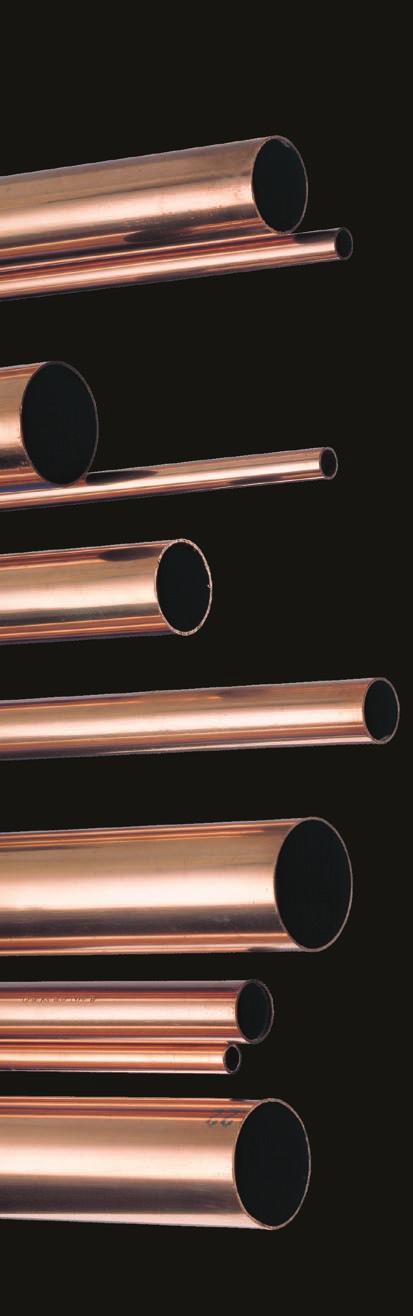 copper tube is manufactured to BSEN1057 standards using the highest grade raw materials and modern extruding and drawing technology to provide superior products for water, gas and waste in domestic,