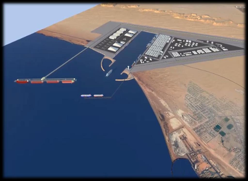 Long-Term Projects PORT OF WALVIS BAY SADC GATEWAY 1330 HA of port land 10,000 m of quay walls & jetties 30 large berths Phase 1 : Tanker Jetty