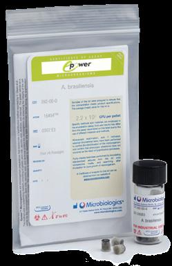 and microscopic test results Assured quality, meets USP guidelines Increased customer confidence Pseudomonas aeruginosa ATCC 9027 1.0 to 9.9 x 10 7 CFU per pellet, 10 pellet vial.