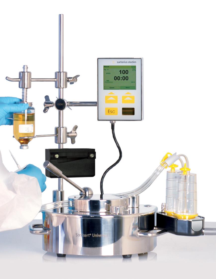 Sterility Testing <USP 71> Sterisart Universal Pump Sterility Testing System USP requires the complete sterility of pharmaceutical products, such as parenterals, that are injected into the blood