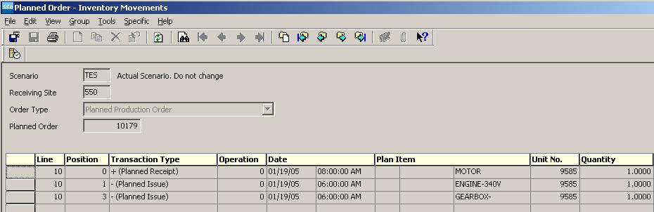 Units in Enterprise Planning 5-5 For the drive pulley, the Unit Effective Supply check box in the Items General (tcibd0501m000) details session is cleared.