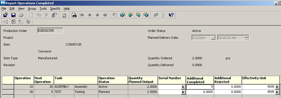 Units in Manufacturing 8-3 In the following situations you can add or change the order distribution: If the SFC order has the Planned status, you can then enter a unit distribution manually, which is