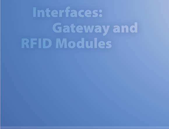interfaces (gateway and RFID electronic modules) can be