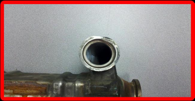 EGR Coolers Examples of unacceptable