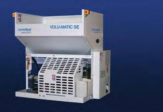 Fiber Glass Blowing Machines A New Generation of Volu-Matics for the Next Generation of Energy Efficiency Volu-Matic Series Blowing Machines