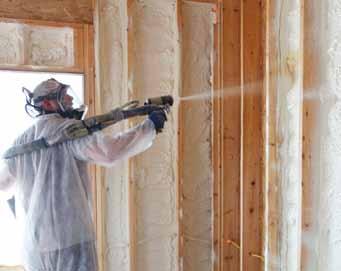 THICKNESS AGED R-VALUE* Open Cell CertaSpray open cell spray foam insulation expands to about 150 times its original volume to fill entire wall cavities, and is ideal for most spray foam applications.