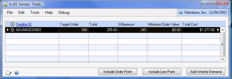 Transactions 25. Automatically Generated Purchase Orders The Microsoft Dynamics GP Generate Suggested Purchase Orders window includes functionality for the Advanced Inventory Replenishment module.