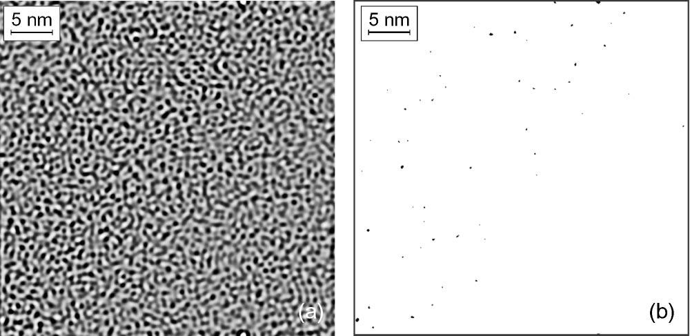 CHARACTERIZATION OF NANOMETER-SCALE DEFECTS... PHYSICAL REVIEW B 65 144201 FIG. 3. a Same image as Fig. 1 a, Fourier-filtered using a passband of 0.5 1.4 nm 1.