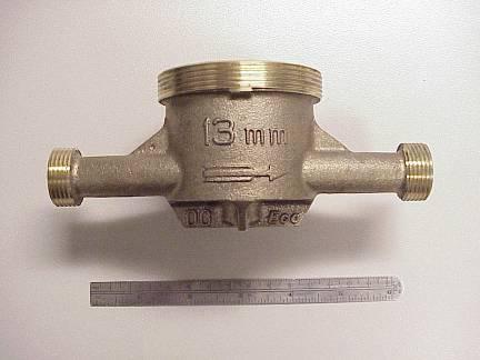 BRASS water meter bodies have been cast and put into service in