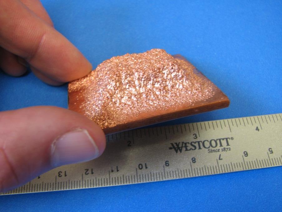 Thick Deposits at high speed High rate deposition of metallic powders So far, deposited copper, Aluminum and Titanium