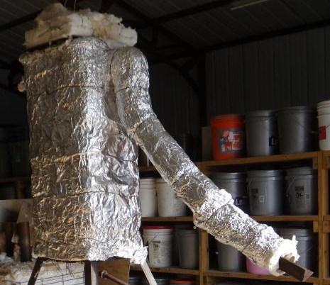 insulation and aluminum foil, and completely insulated.