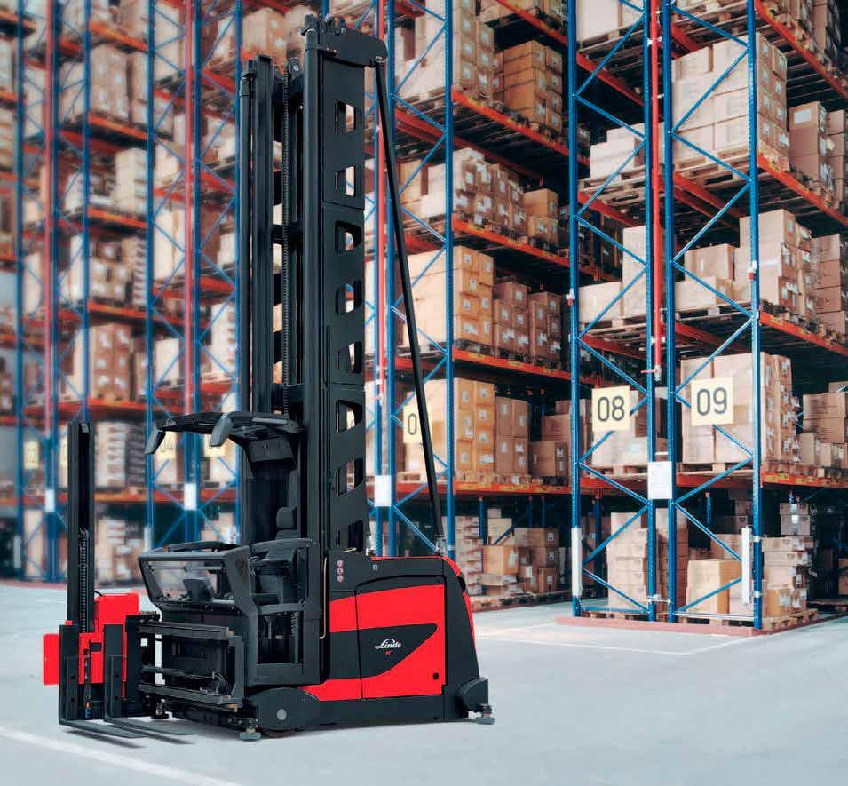 VNA Pallet Racking VNA (Very Narrow Aisle) racking system makes optimum use of floor area & roof height while providing high density