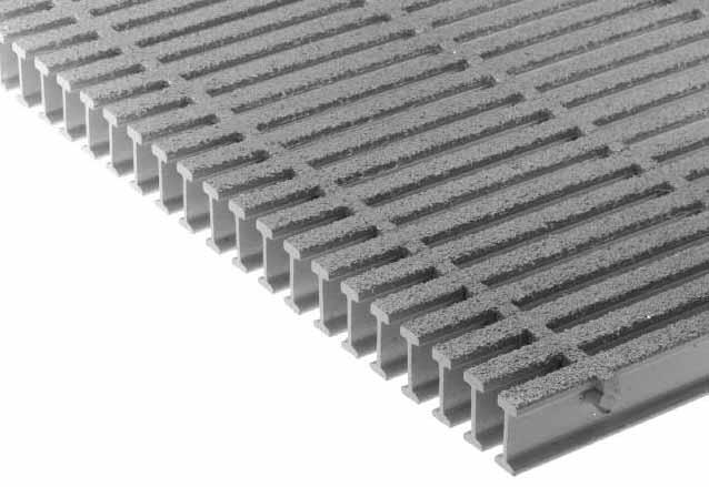 FIBERGLASS GRATING C ombining unmatched corrosion resistance with strength, long life and safety, fiberglass grating is proven to deliver years of reliable service, even in the most demanding
