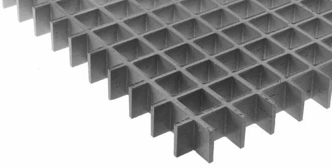 Molded grating (illustrated on pages 35-38) is unmatched in its ability to withstand the effects of corrosion and is highly impact resistant.