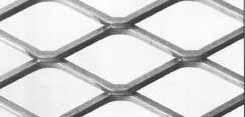 Metal is Regular Expanded Metal that has been passed through flattening rolls (cold