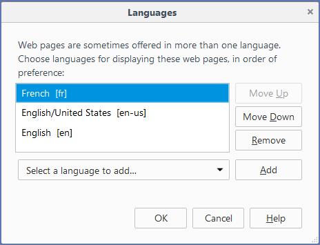 Select a new language you want to add from the drop-down menu and click the Add button. 6.