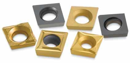 Grades and Grade Descriptions Small Hole Boring Inserts Coatings provide high-speed capability and are engineered for finishing to light roughing.