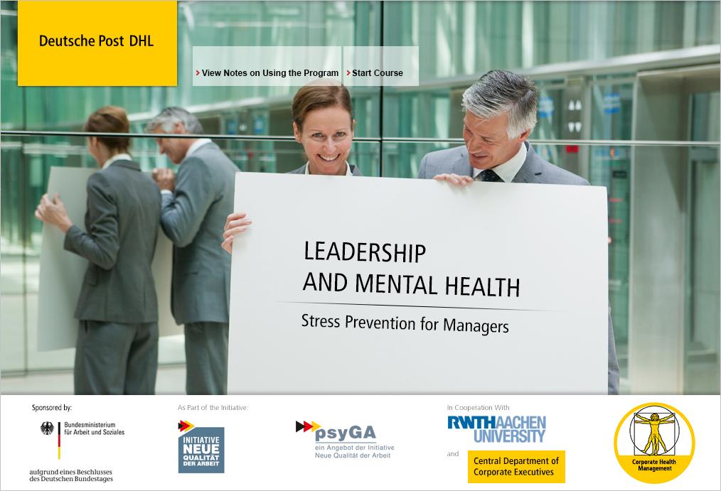 Web Based Training Leadership & Mental Health Web-based training on