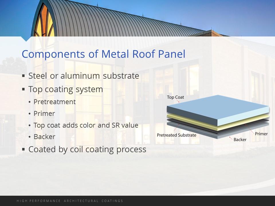 This illustration provides you with an understanding of the coil coating process. The metal substrate is pretreated so that it is clean and the coating will properly adhere.
