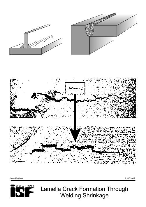 9. Welding Defects 122 Figure 9.30 dicular to rolling direction). The upper picture shows joint types which are very much at risk to formation of such cracks.