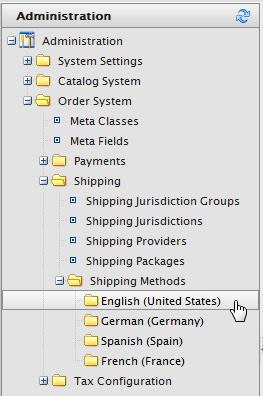266 Episerver Commerce User Guide 17-6 Shipping methods This topic is intended for administrators and developers with administration access rights in Episerver.