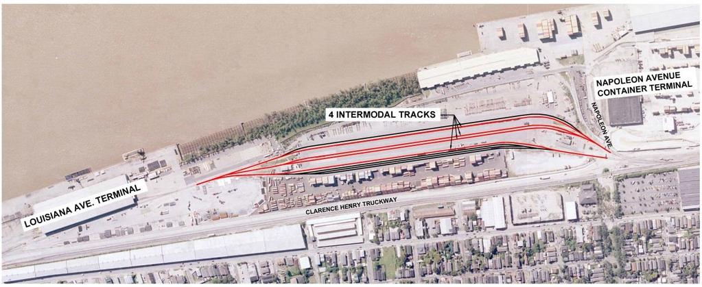 room available for terminal expansion, in 2002, Port NOLA purchased from the Illinois Central Railroad 26 acres adjacent to its container terminal.