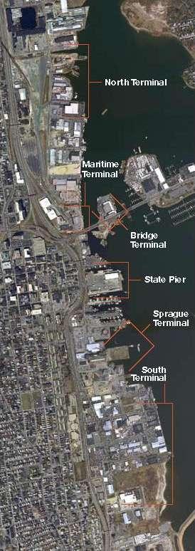 Port Infrastructure and Staging Areas North Terminal / Rail-yard = 33.5 Acres Paved staging Area = 7.