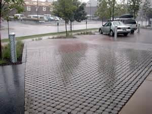 Impervious surfaces are resistant to the movement of water