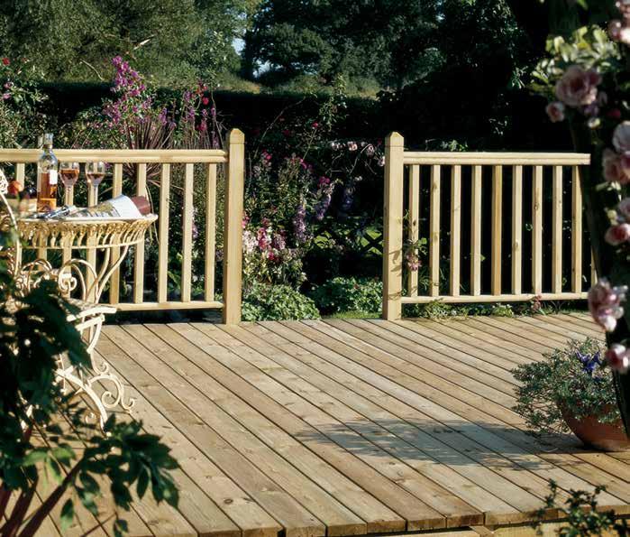 Traditional Square System For Ground Level Domestic Using Square balusters with Patrice newels produces a simple, timeless style.