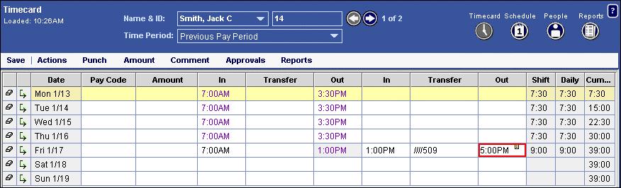 Time Card Edits As a manager, you can review, edit, or approve the timecards of the employees who report to you. You can access one timecard or many timecards at the same time.
