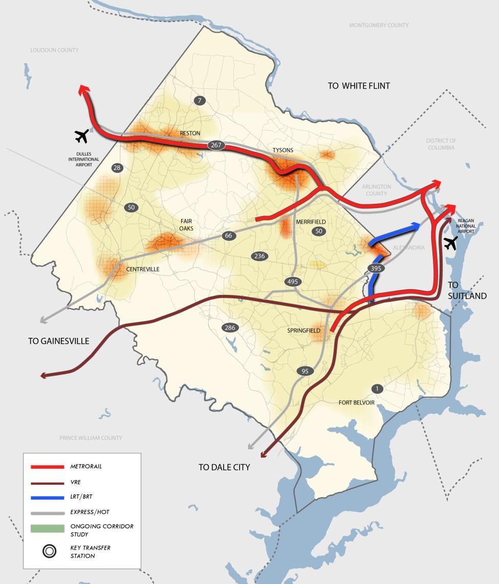 Proposed Concept Elements Constrained Long Range Plan transit connections provide starting point for