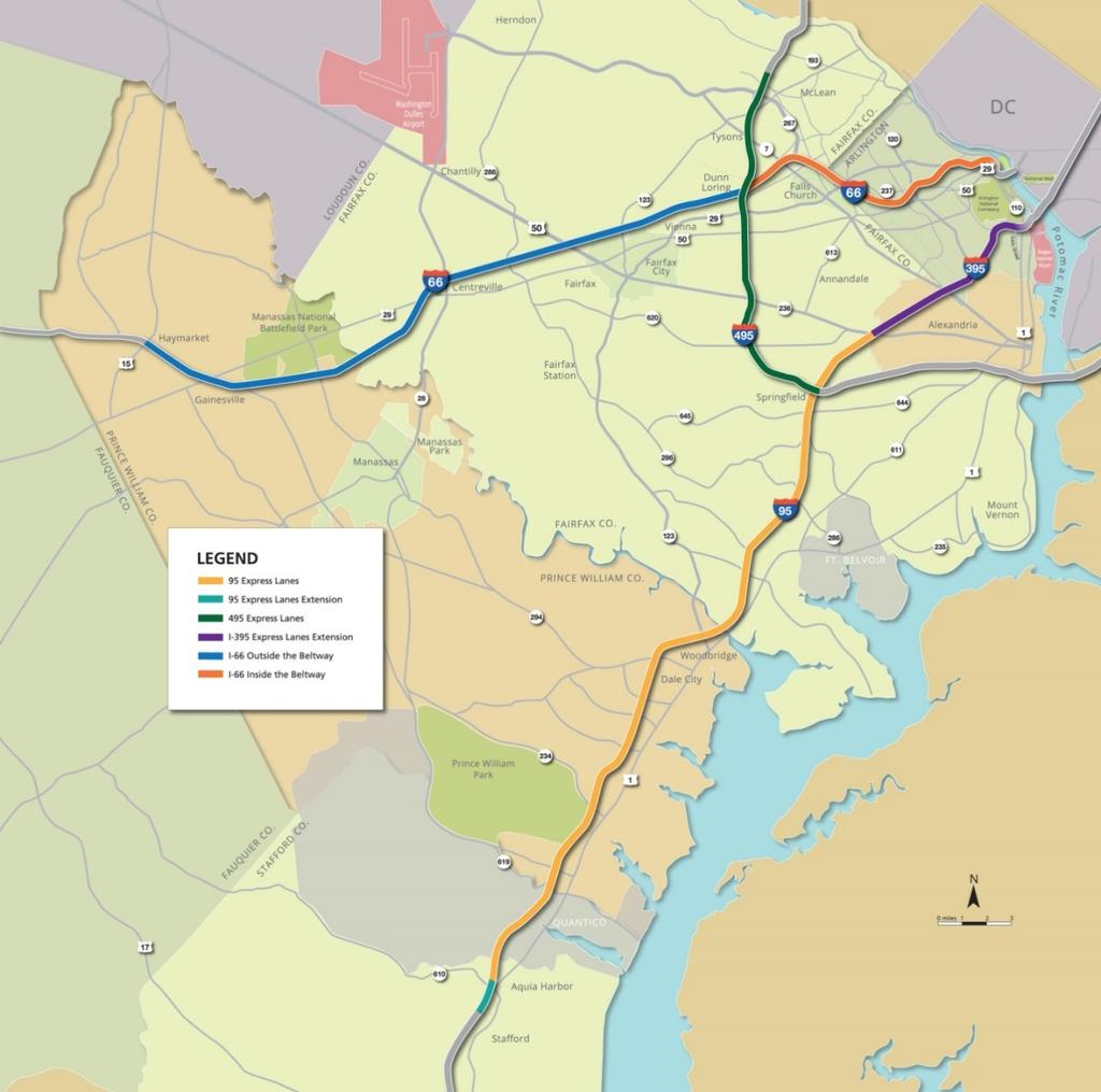 Managed Lanes in Northern Virginia Express Lanes: By 2021,