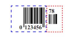 66 Add-On Code A UPC-E barcode can be augmented with a two-digit or five-digit add-on code to form a new one.